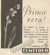 ELMITOLO - Bayer - Primavera!... - Pubblicità Del 1934 - Vintage Advert - Advertising