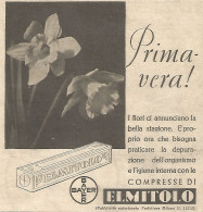 ELMITOLO - Bayer - Primavera!... - Pubblicità Del 1934 - Vintage Advert - Publicités