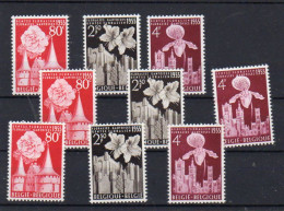 Belgique 1955, Floralies Gantoises, 961 / 963**, Cote 45 € - Andere & Zonder Classificatie