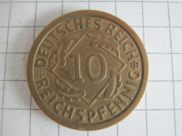 Germany 10 Reichspfennig 1924 A - 10 Rentenpfennig & 10 Reichspfennig