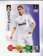 Panini Champions League Trading Card 2009 2010 Sergio Ramos   Real Madrid - Andere & Zonder Classificatie