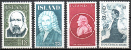 ISLANDIA 1975 - ICELAND - PERSONAJES - YVERT 458/461** - Ongebruikt