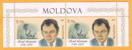 2016  Moldova Moldavie Emil Loteanu, Film Director, Screenwriter, Poet,  Bessarabia, Romania Russia  2v Mint - Film