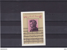 RDA 1981 MOZART Yvert BF 60, Michel Bl 62 NEUF** MNH Cote 4 Euros - 1981-1990