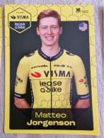 Card Matteo Jorgenson - Team Visma-Lease A Bike - 2024 - Cycling - Cyclisme - Ciclismo - Wielrennen - Ciclismo