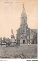 AGKP6-0500-61 - BRIOUZE - L'église  Et Le Monument  - Briouze