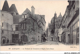 AGKP3-0224-61 - ALENCON - Le Tribunal De Commerce Et L'église Notre-dame  - Alencon