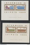 RDA 1965 Leipzig Yvert BF 18-19, NEUF** MNH Cote 8 Euros - 1950-1970