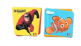 CS35 - MAGNETS NUTELLA - NEMO - LES INDESTRUCTIBLES - DISNEY PIXAR - Autres & Non Classés