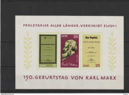 RDA 1968 Karl Marx  Yvert BF 22, NEUF** MNH - 1950-1970