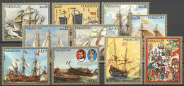 Paraguay 1972, Old Ships, Napoleon, 10val +3BF - Paraguay