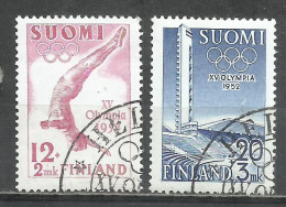 2795A-SUOMI FINLAND FINLANDIA SERIE COMPLETA DEPORTES OLIMPIADAS 1951 Nº 382/383 - Gebruikt