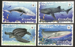 Thailand 2019 WWF Marine Animals,4v MNH - Tailandia