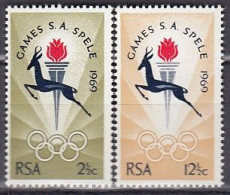 SÜDAFRIKA  380-381, Postfrisch **, Südafrikanisches Nationalsportfest, Bloemfontein, 1969 - Nuevos