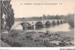 AGLP10-0711-27 - VERNON - Paysage Vers Le Pont De Pierre - Vernon