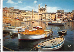 AGLP9-0678-20 - LA CORSE - OASIS DE BEAUTE - BASTIA - L'eglise Saint-Jean Au Milieu De Vieilles Maisons Et Le Port  - Bastia