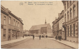 Menen - Menin  *  Eglise St. Francois Et Rue D'Ypres  (Flion,20) St. Franciscuskerk En Yperstraat - Menen