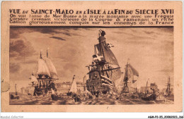 AGMP2-0152-35 - Vue De SAINT-MALO En L'isle A La Fin Du Siècle  - Saint Malo
