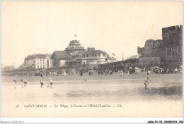 AGMP2-0147-35 - SAINT-MALO - La Plage Le Casino Et L'hotel Franklin  - Saint Malo