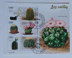 N° 4148 à 4150       Les Cactus  -  Oblitérés - Tschad (1960-...)