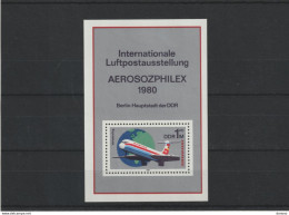 RDA 1980 AVION IL-62, INTERFLUG  Yvert BF 57 NEUF** MNH Cote 4 Euros - 1971-1980