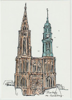 Tomi UNGERER - Strasbourg Les Alsaciens Viennent à Hambourg Carte Allemande - CPM 10,5x15 TBE 1987 - Ungerer