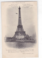 Prix Henry Deutsch - Le Santos Dumont N°7 Après Avoir Doublé La Tour Eiffel Fait Route Sur Le Parc Des Côteaux.......... - ....-1914: Precursors