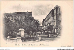 AGRP2-0106-ALGERIE - ORAN - La Place De La République Et La Fontaone Aucour - Oran