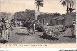 AGRP1-0066-ALGERIE - SIDI-OKBA - Sur Le Marché - Marchands De Bois - Autres & Non Classés