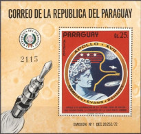 Paraguay 1973, Space, Apollo XVII, BF - Paraguay
