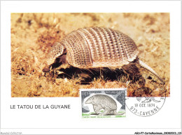 AGSP7-0471-CARTE MAXIMUM - CAYENNE 1974 - Le Tatou De La Guyane - 1970-1979