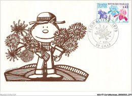 AGSP7-0441-CARTE MAXIMUM - LILLE 1975 - FLORE A LILLE - 1970-1979