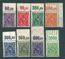 MiNr. 224, 225, 226, 227, 228, 229, 230, + 232 **  Oberrand   (0331) - Unused Stamps