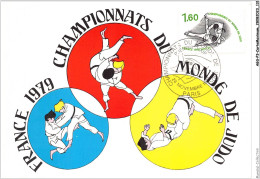 AGSP3-0209-CARTE MAXIMUM - PARIS 1979 - CHAMPIONNATS DU MONDE DE JUDO - 1970-1979