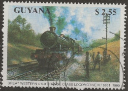 GUYANE, TRAIN / Locomotive " GREAT WESTERN 4-6-0 GRANGE CLASS LOCOMOTIVE N° 6861" - Trenes