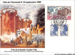 AGSP10-0641-CARTE MAXIMUM - PARIS 1989 - Fete De L'humilite - 1980-1989