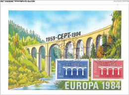 AGSP10-0625-CARTE MAXIMUM - STRASBOURG 1984 - Conseil De L'EUROPE - 1980-1989