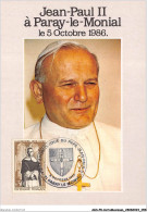 AGSP8-0512-CARTE MAXIMUM - PARAY LE MONIAL 1986 - Apostolique Du PAPE JEAN PAUL II - 1980-1989