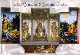 FRANCE  2012 ISSENHEIM ALTAR PIECES ART AND PAINTINGS UNUSUAL MINIATURE SHEET MS MNH - Neufs