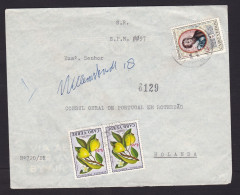 Cabo Verde: Cover To Netherlands, 1973, 3 Stamps, Fruit, History, To Consulate, No Address, Written Note (discolouring) - Cape Verde