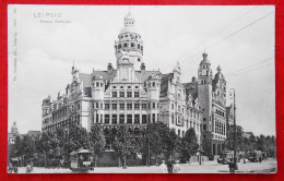 CPA Leipzig Neues Rathaus Mit Straßenbahnen - Leipzig