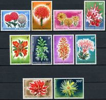 Rwanda - 148/157 - Fleurs - 1966 - MH - Nuevos