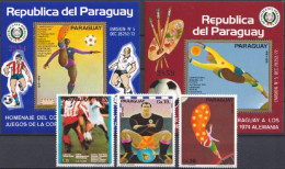 Paraguay 1974, Football World Cup In Germany, 3val +2BF - Paraguay