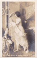 CARTE FANTAISIE . CPA . PORTRAIT JEUNE FEMMES . - Donne