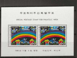 1980 MNH South Korea Mi Block 444 Postfris** - Corée Du Sud