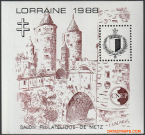 Frankrijk 1988 - Yv:CNEP 9, Cnep - XX - Philatelic Exhibition Lorraine - CNEP