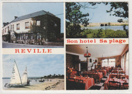 124 DEPT 50 : édit. Le Goubey : Reville Son Hôtel Sa Plage " Multivues " - Sonstige & Ohne Zuordnung