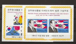 1981 MNH South Korea Mi Block 448-49 Postfris** - Corea Del Sur