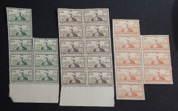 SYRIA 1942 Proclamation Of Independence - President Taj Addin El-Husni BLOCK STAMPS TOTALY 54 UNUSED NG - Syrië