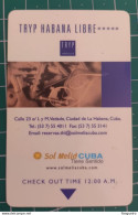 CUBA HOTEL KEY CARD TRYP HABANA LIBRE HOTEL - Chiavi Elettroniche Di Alberghi